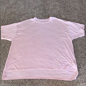 Talulah light pink ribbed oversized tee size xs